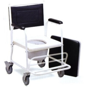 NT1516 รถเข็นนั่งถ่าย เก้าอี้นั่งถ่ายมีล้อ