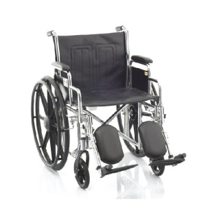 NT1216 รถเข็นผู้ป่วยไซส์ใหญ่พับได้ เปิดข้างได้ ปรับที่วางเท้าได้