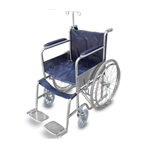 NT1298 รถเข็นผู้ป่วยพับได้ติดเสาน้ำเกลือ
