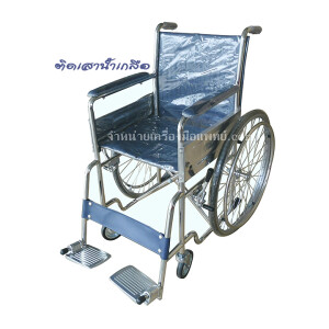 NT12101 รถเข็นผู้ป่วยสแตนเลสพับได้ ติดเสาน้ำเกลือ T