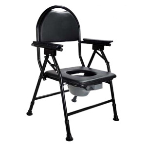 NT1529 เก้าอี้นั่งถ่ายพับได้ เบาะนั่งนิ่ม พร้อมถังรองถ่าย