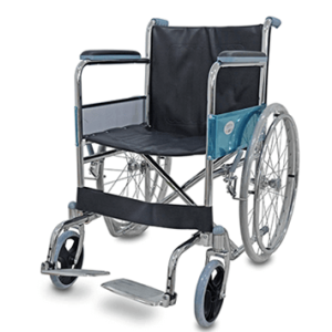 NT12114 รถเข็นผู้ป่วยพับได้ เบาะหนัง H809