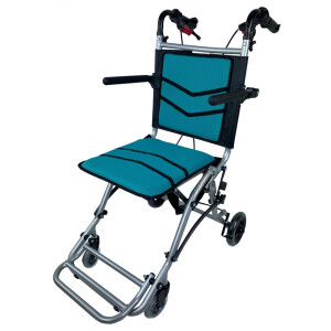 NT12128 รถเข็นผู้สูงอายุ-รถเข็นพกพาพับได้น้ำหนักเบา แถมฟรี กระเป๋าใส่รถเข็น