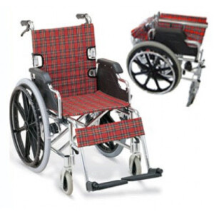 NT1260 รถเข็นผู้ป่วยพับได้ รถเข็นผู้ป่วยเปิดข้างได้ โครงอัลลอยด์