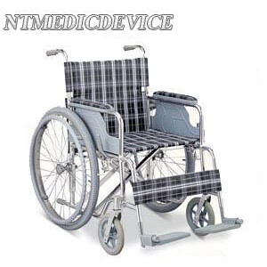 NT1209 รถเข็นผู้ป่วยพับได้ ล้อซี่ลวด ยางสูบลม(เข็นนิ่ม)